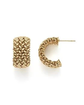 Bloomingdale's | 14K Yellow Gold Woven Hoop Earrings