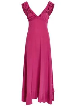 Chloé | Ruffled silk midi dress