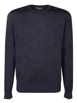 Dolce & Gabbana | Dolce & Gabbana All-Over DG Inlay Crewneck Jumper