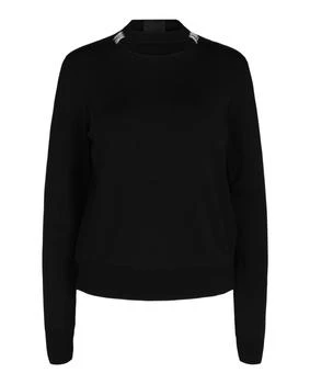 Givenchy | Slim Crew Neck Sweater With Crystal Details