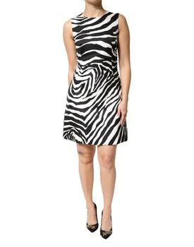 Dolce & Gabbana | Zebra Sleeveless A-line Women's Dress
