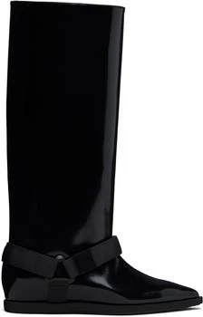 Sacai | Black Belted Tall Boots