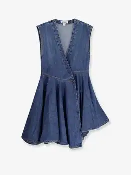 Alaia | Wrap denim dress