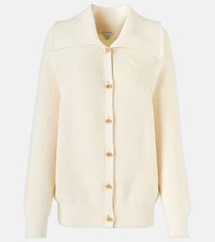 Bottega Veneta | Knot ribbed-knit cotton cardigan