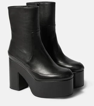 Dries Van Noten | Leather platform ankle boots