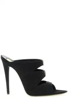 Yves Saint Laurent | Saint Laurent Emilie Logo Embellished Mules