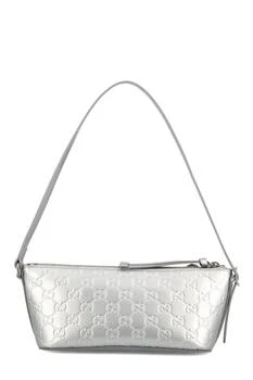 Gucci | Gucci GG Emblem Metallic Small Shoulder Bag