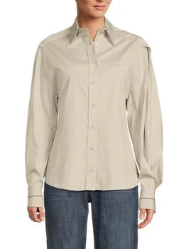 Brunello Cucinelli | Point Collar Cotton-Blend Shirt