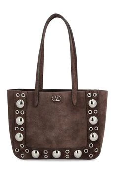 Valentino | Valentino VLogo Plaque Eyelet Detailed Tote Bag