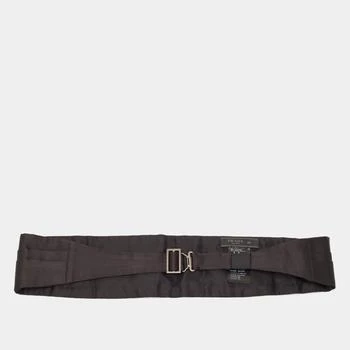 Prada | Prada Black Satin Satin Tuxedo Cummerbund