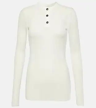 Khaite | Byron cotton-blend jersey top