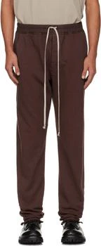 Rick Owens | Burgundy Concordians Berlin Drawstring Sweatpants