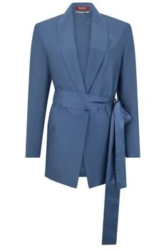 Max Mara Studio Biacco Belted Blazer