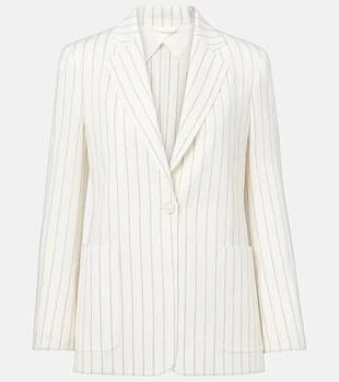 Max Mara | Jadi striped cotton and linen blazer