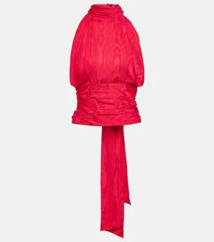 Balmain | Halterneck moiré top