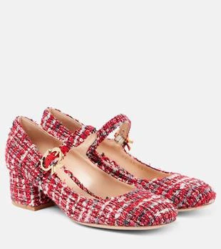 Gianvito Rossi | Mary Ribbon bouclé Mary Jane pumps