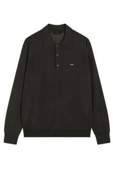 Prada | Prada Long-Sleeved Knitted Polo Shirt