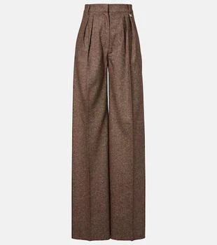 Max Mara | Brava wool and silk-blend wide-leg pants