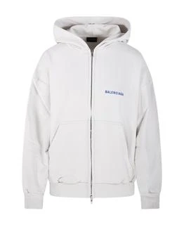 Balenciaga | Balenciaga Logo Embroidered Zipped Hoodie