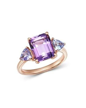 Bloomingdale's | Amethyst & Tanzanite Cocktail Ring in 14K Rose Gold
