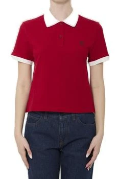 Versace | Versace Logo Piqué Short-Sleeved Polo Shirt