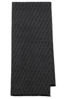 Fendi | Fendi FF Jacquard Fringed-Edge Scarf
