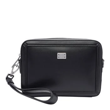 Dolce & Gabbana | Dolce & Gabbana Logo Plaque Zipped Mini Messenger Bag