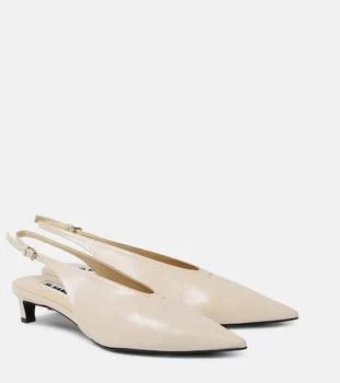 Jil Sander | Leather slingback pumps