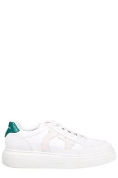 Salvatore Ferragamo | Ferragamo Gancini-Patch Lace-Up Sneakers