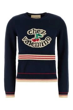 Valentino | Valentino Cherry Patterned Crewneck Jumper