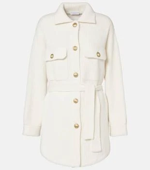 Brunello Cucinelli | Belted wool, cashmere, and silk cardigan