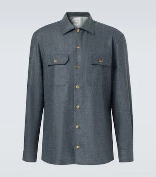Brunello Cucinelli | Virgin wool flannel overshirt
