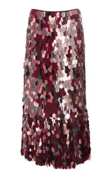 Dries Van Noten | Dries Van Noten Spirirty Paillette-Embellished Skirt - Moda Operandi