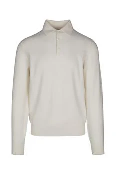 Brunello Cucinelli | Brunello Cucinelli Long-Sleeved Knitted Polo Shirt