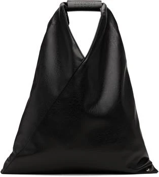 MM6 | Black Small Triangle Tote