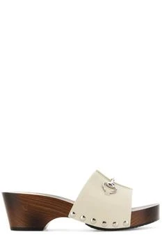 Gucci | Gucci Studded Horsebit Heeled Sandals