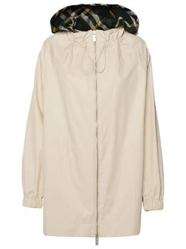 Burberry | Burberry Long-Sleeved Checkered Hooded Parka
