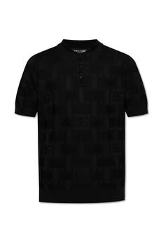 Dolce & Gabbana | Dolce & Gabbana Logo Jacquard Polo Shirt