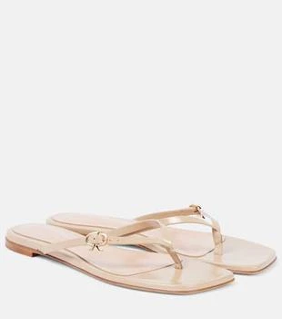 Gianvito Rossi | Ribbon patent leather thong sandals