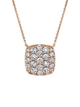 Saks Fifth Avenue | 14K Rose Gold & 1.09 TCW Diamond Pendant Necklace