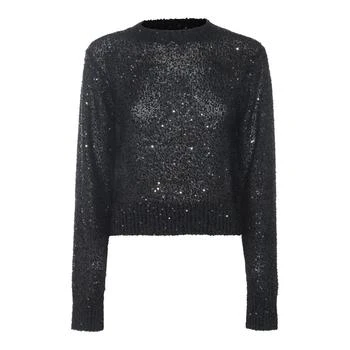 Brunello Cucinelli | Brunello Cucinelli Sequin Embellished Long Sleeved Sweater