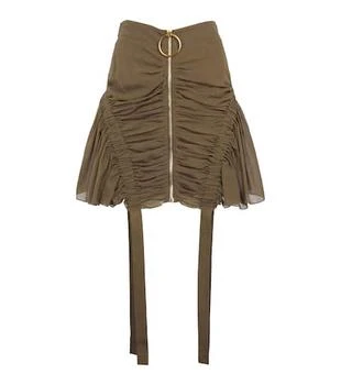 Balmain | Ruched cotton-jersey miniskirt