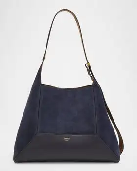 Jimmy Choo | Diamond Medium Suede Hobo Bag