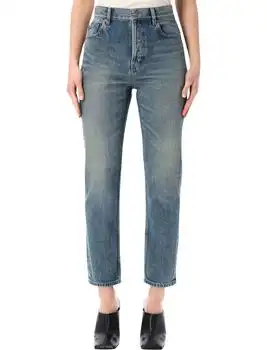 Yves Saint Laurent | Saint Laurent 90'S High-Rise Cropped Slim Jeans