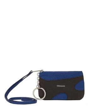 Salvatore Ferragamo Cut-Out Leather Card Holder