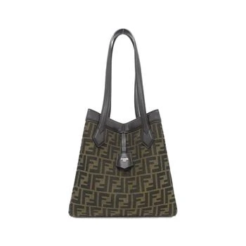 Fendi | Canvas Leather Shoulder Bag (Pre-Owned)
