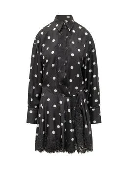 Max Mara | Sportmax Bosso Polka Dot Printed Lace Dress